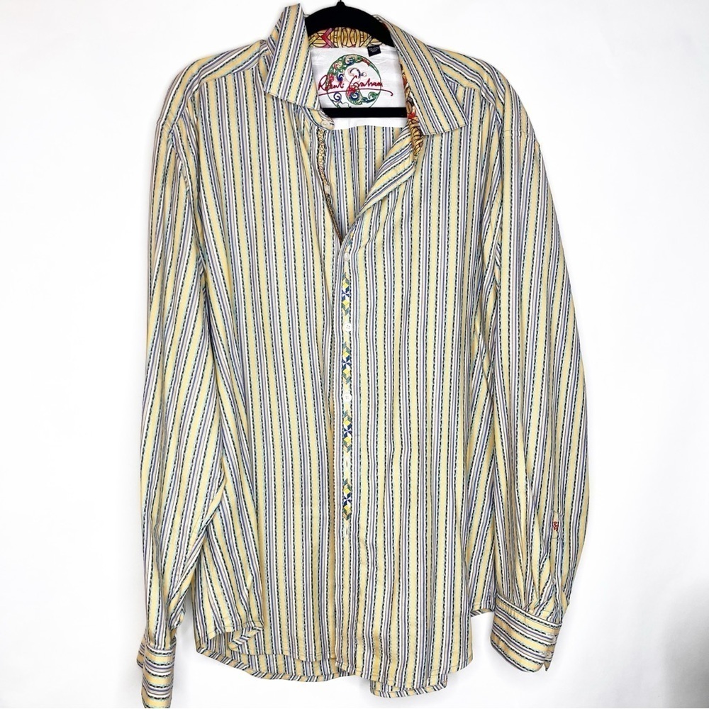 Robert Graham | Vertical Stripe Button Down XXL